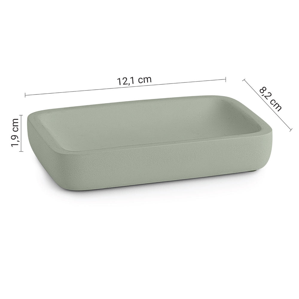 Porta sapone verde salvia Ylenia Gedy Porta sapone verde salvia Ylenia Gedy